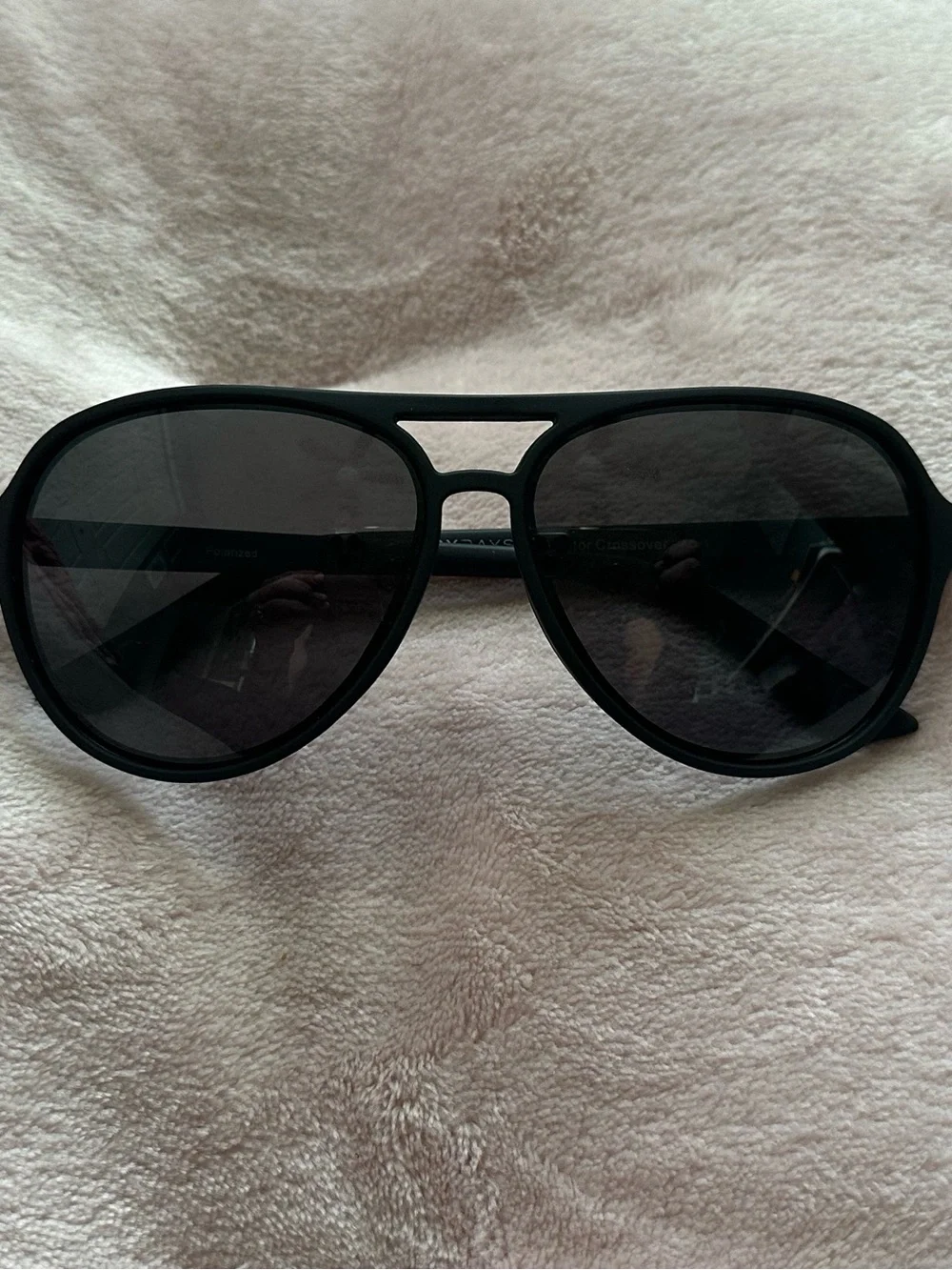 Women's Shady Rays Polarized Black Aviators - no scratches, worn once EUC